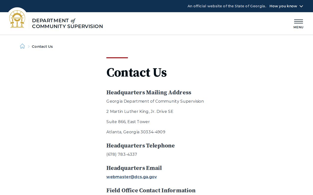 Georgia community supervision records contact for Seminole County releases